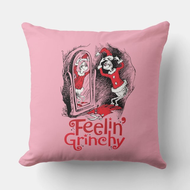 Almofada Grinch | Sentindo-se um Grinch (Frente)