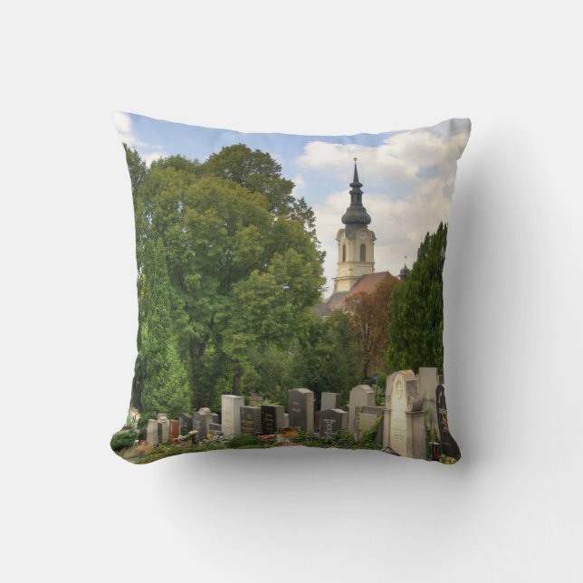 Almofada Grinzinger Friedhof, Wien Österreich (Frente)