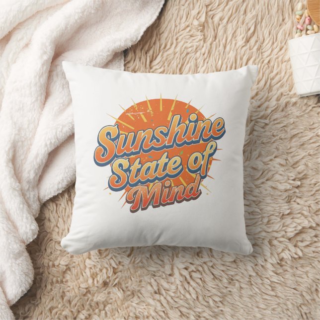 Almofada Groovy 70s Style Summer Sunset (Cobertor)