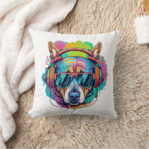 Groovy Canine Vibes : Cachorro Legal com Fones de 