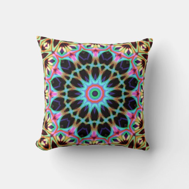 Almofada Groovy Geométrico Floral Mandala Cushion (Frente)