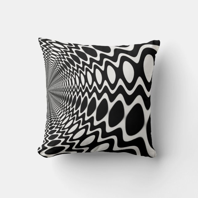 Almofada Groovy Peace Sound Waves Pattern Cushion (Frente)