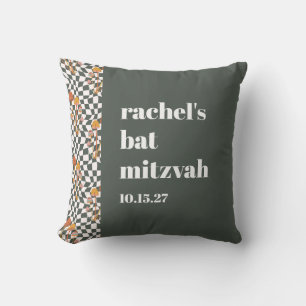 Almofada Groovy Retro Cogumelos Verdes - Bat Personalizado 