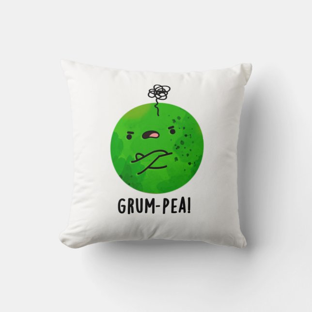 Almofada Grum-pea Funny Veggie Pun (Frente)