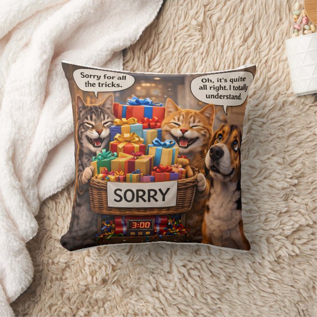 Almofada Grumpy cat pillow, cute apology gift cushion (Cobertor)