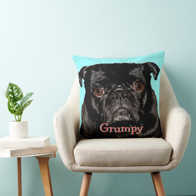 Almofada Grumpy Puggy Personalizado (Cadeira)