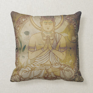Almofada Grunge Buddha do vintage