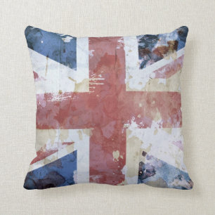 Almofada Grunge de Union Jack