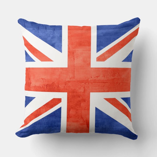 Almofada Grunge Reino Unido Flag (Frente)