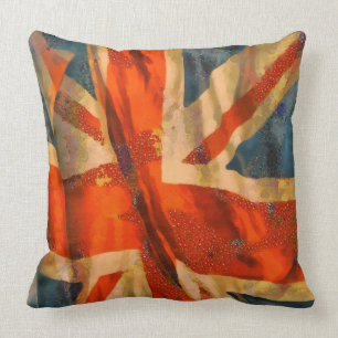Almofada Grunge Style Union Jack British Flag