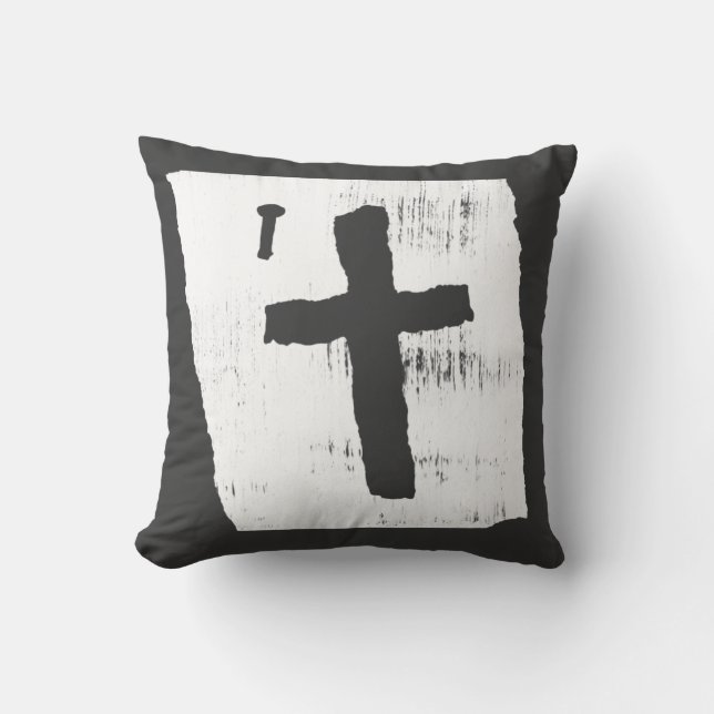 Almofada Grungy Christian Cross (Frente)