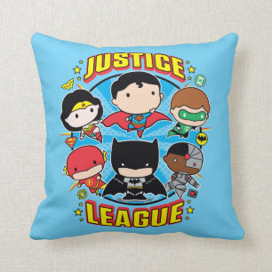 Almofada Grupo da Liga da Justiça Chibi