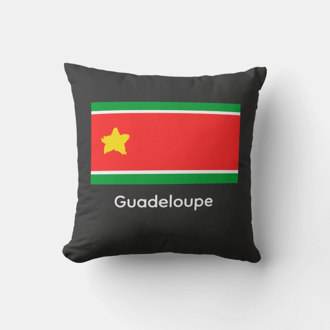 Almofada Guadeloupe flagge  (Frente)