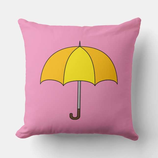 Almofada Guarda-chuva Amarelo (Frente)
