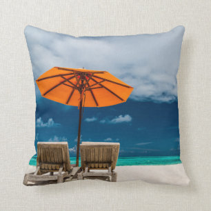Almofada Guarda-chuva de Sun no Sandy Beach Maldives