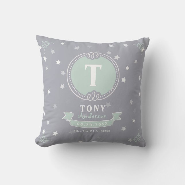 Almofada Guarda de travesseiros personalizados de bebês de  (Frente)