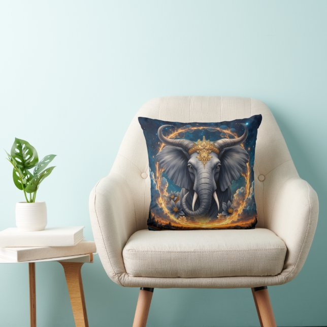 Almofada Guardião Coroado do Portão Celestial o elefante (Cadeira)