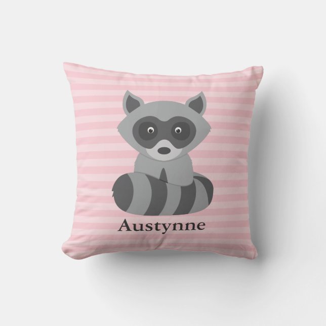 Almofada Guaxinim do bebê (Frente)