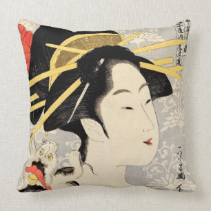 Almofada Gueixa de Ukiyo-e