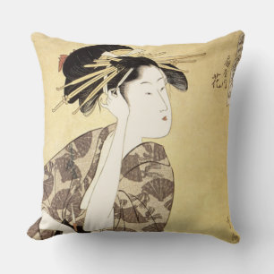Almofada Gueixa japonesa que denomina o cabelo