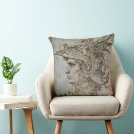 Almofada Guerreiro Helmado de Leonardo