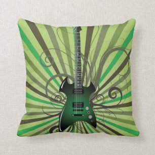 Almofada Guitarra elétrica verde