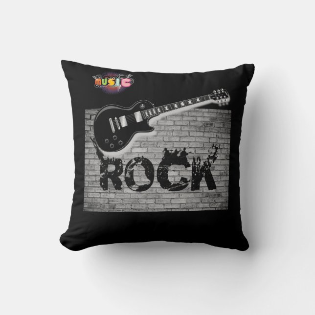 Almofada Guitarra travesseiro decorativo (Frente)