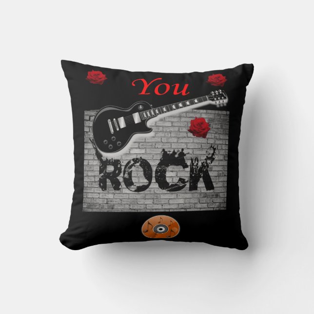Almofada Guitarra travesseiro decorativo (Frente)