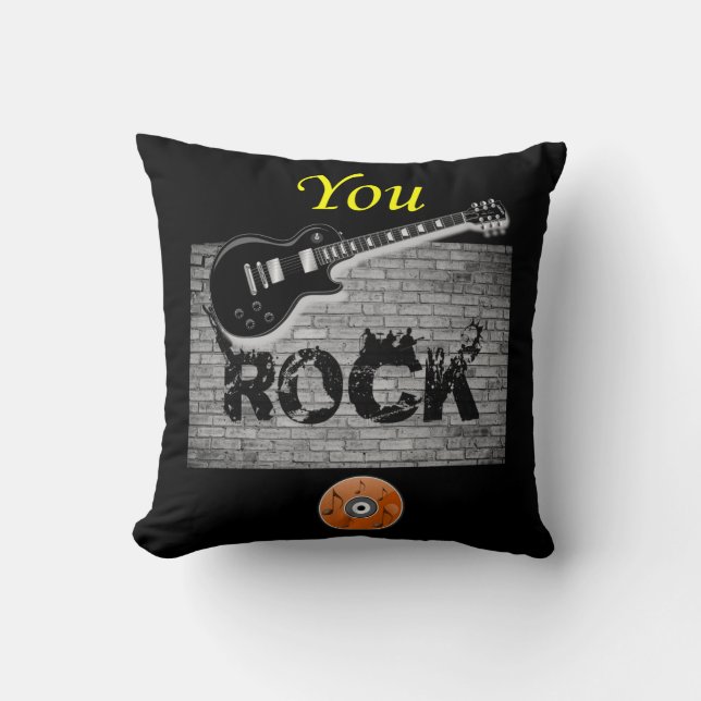 Almofada Guitarra travesseiro decorativo (Frente)