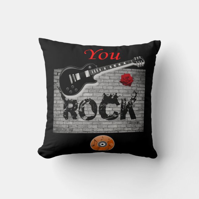 Almofada Guitarra travesseiro decorativo (Frente)