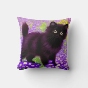 Almofada Gustav Klimt Black Kitten
