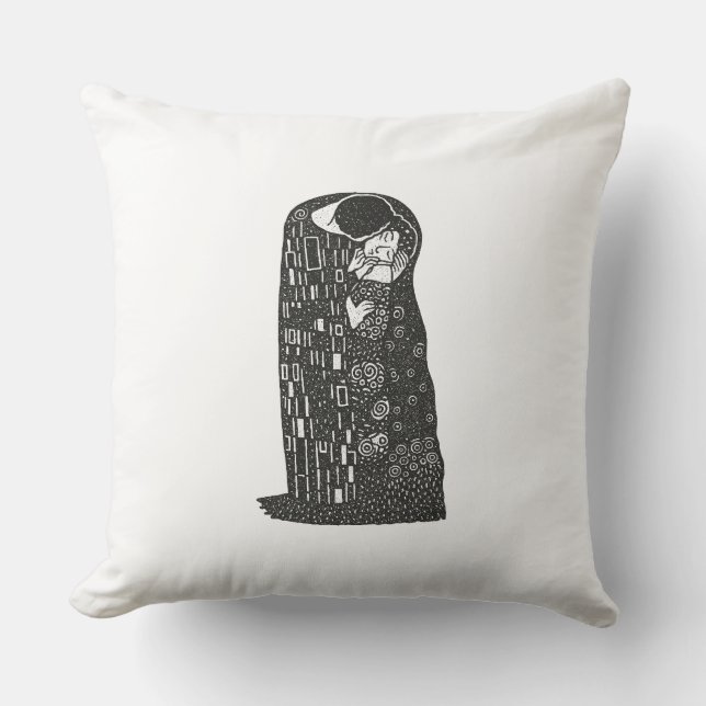 Almofada Gustav Klimt é o Beijo (Frente)