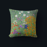 Almofada Gustav Klimt Flower Garden Vintage Art Nouveau<br><div class="desc">Gustav Klimt Flower Garden Vintage Art Nouveau Pintura De Belas Artes 1907</div>