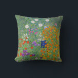 Almofada Gustav Klimt Flower Garden Vintage Art Nouveau<br><div class="desc">Gustav Klimt Flower Garden Vintage Art Nouveau Pintura De Belas Artes 1907</div>