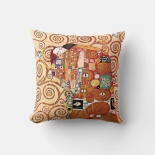 Almofada Gustav Klimt - O Abraço - Pintura de Arte Fina