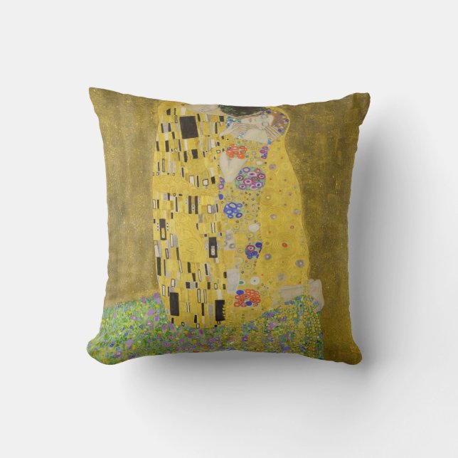 Almofada Gustav Klimt - O Beijo (Frente)