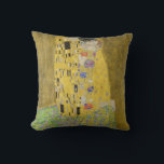 Almofada Gustav Klimt - The Biss<br><div class="desc">Kuss Beijo/Der - Gustav Klimt em 1907-1908</div>