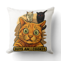 Guys Am I Cooked? Funny Cat Meme Panic Reaction