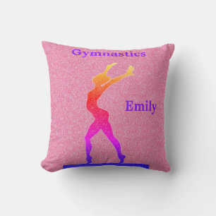 Almofada Gymnastics Girls Pink Glitter
