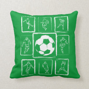 Almofada Habilidades pintadas do futebol inspiradores