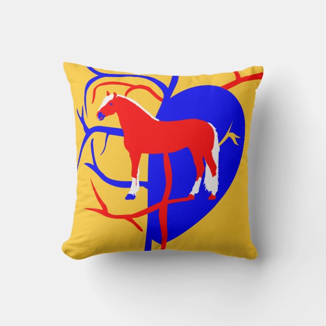 Almofada Haflinger Horse Love (Frente)