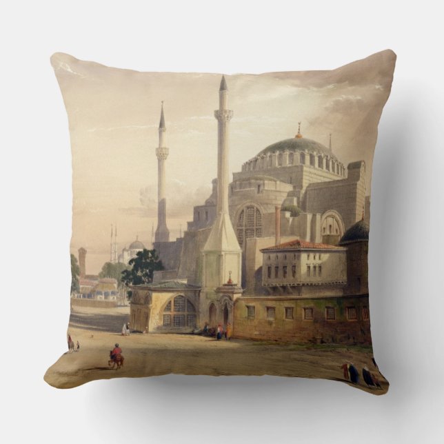 Almofada Haghia Sophia, placa 17: ideia exterior do mosq (Frente)