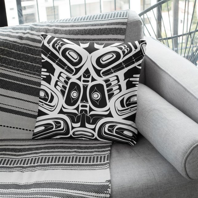 Almofada Haida Eagle Thunderbird Noroeste da Colômbia (Criador carregado)