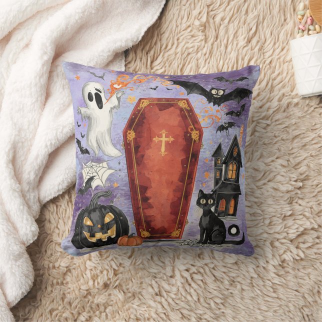 Almofada Halloween, A Assombração do Caixão Fechado (Cobertor)