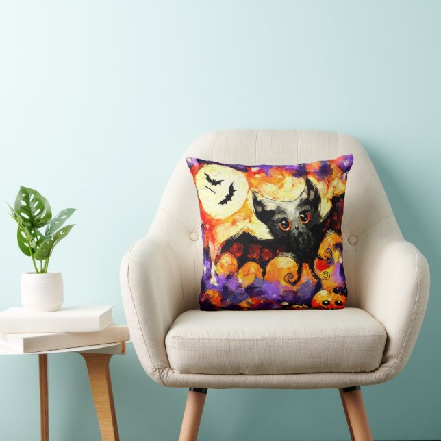 Almofada Halloween Bat Moon Bats Seasonal (Cadeira)