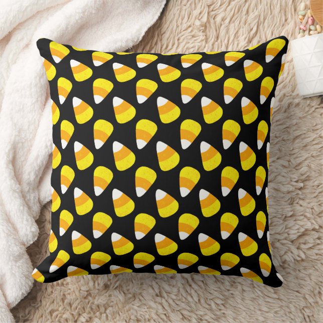 Almofada Halloween Candy Corn Pattern (Cobertor)