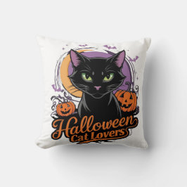 Almofada Halloween Cat Lovers
