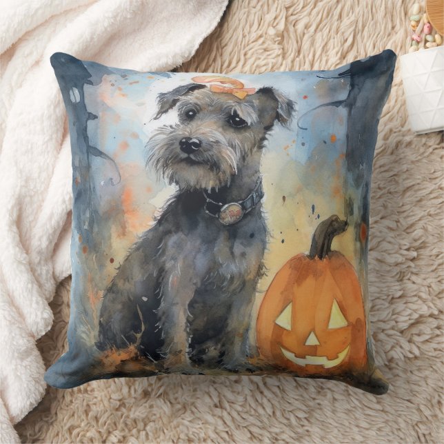 Almofada Halloween Chesapeake Bay Terrier Com Bompkins (Cobertor)