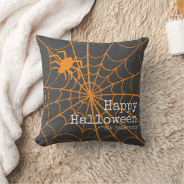 Almofada Halloween de aranha na Web