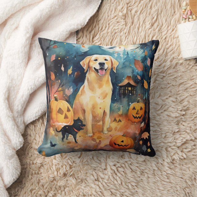 Almofada Halloween Finnish Lappund Com Abóboras Assustador  (Cobertor)